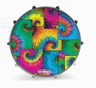 Rezonančná blana na bubon Evans 22'' WOODSTOCK TYE DYE - 1