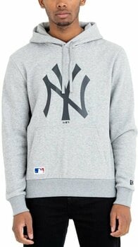 New York Yankees Hoodie MLB Team Logo Hoody Light Grey L - Muziker
