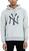Felpa New York Yankees MLB Team Logo Hoody Light Grey 2XL Felpa
