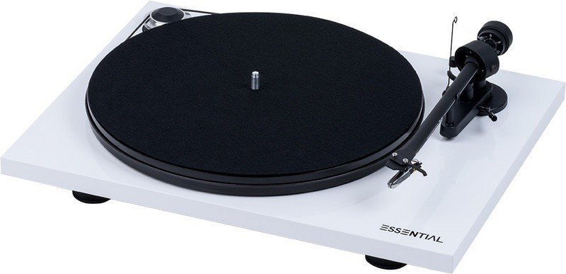 Tourne-disque Pro-Ject Essential III BT + OM 10 High Gloss White