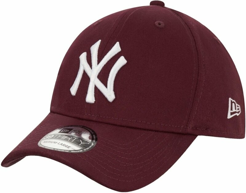 Kasket New York Yankees 39Thirty MLB League Essential Burgundy/White M/L Kasket