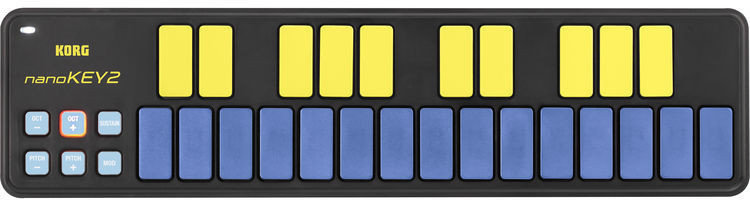 MIDI kontroler, MIDI ovladač Korg nanoKEY2 BLYL
