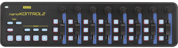 MIDI kontroler, MIDI ovladač Korg nanoKONTROL2 BLYL