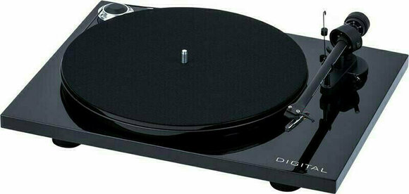 Gramofón Pro-Ject Essential III Digital + OM 10 High Gloss Black - 1