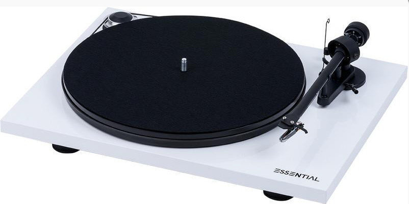 Gramofón Pro-Ject Essential III Digital + OM 10 High Gloss White