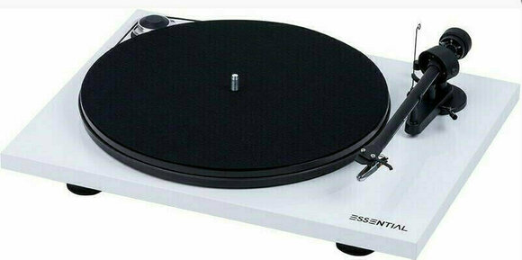 Tourne-disque Pro-Ject Essential III Digital + OM 10 High Gloss White - 1