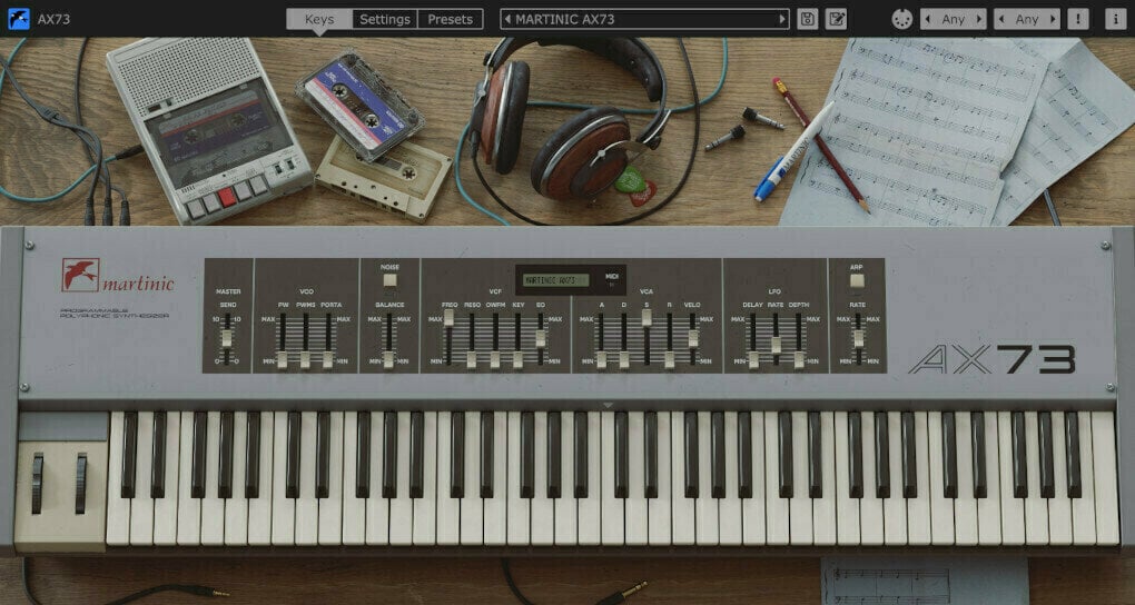 VST Instrument Studio -ohjelmisto Martinic AX73 (Digitaalinen tuote)