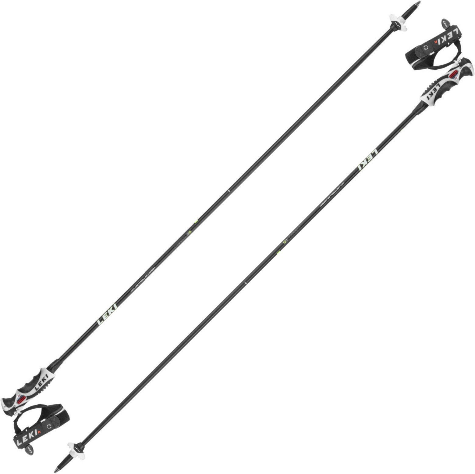 Ski Poles Leki Carbon 11 S Black/White/Yellow/Antracite 120 cm Ski Poles