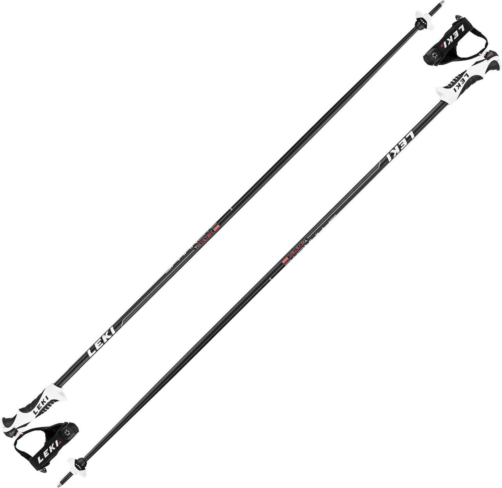 Ski Poles Leki Spark Lite S Black/Light-Anthracite-White-Neonred 115 17/18