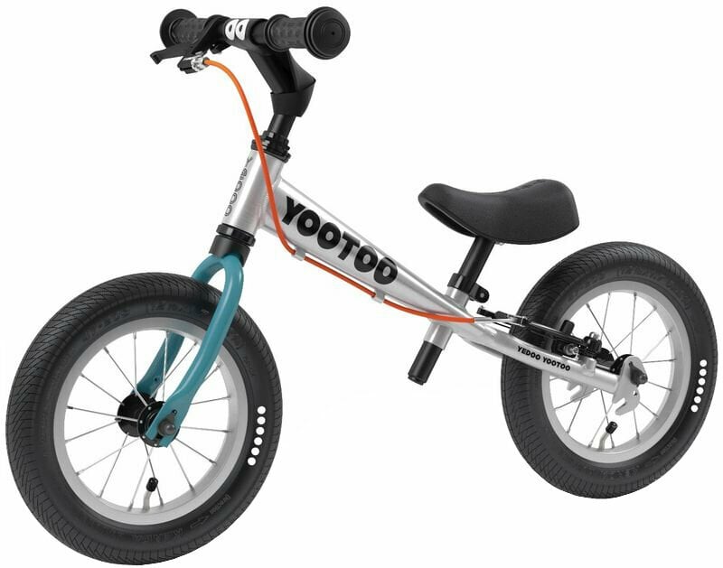 Bicicleta de equilíbrio Yedoo YooToo 12" Teal Blue Bicicleta de equilíbrio