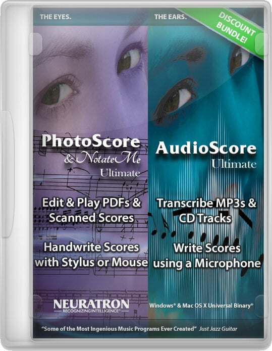 Notation Software Neuratron PhotoScore/ AudioScore/ NotateMe (Digital product)