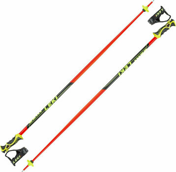 Bețe de schi Leki Worldcup Racing SL Neonred/Black/White/Yellow 130 cm Bețe de schi - 1