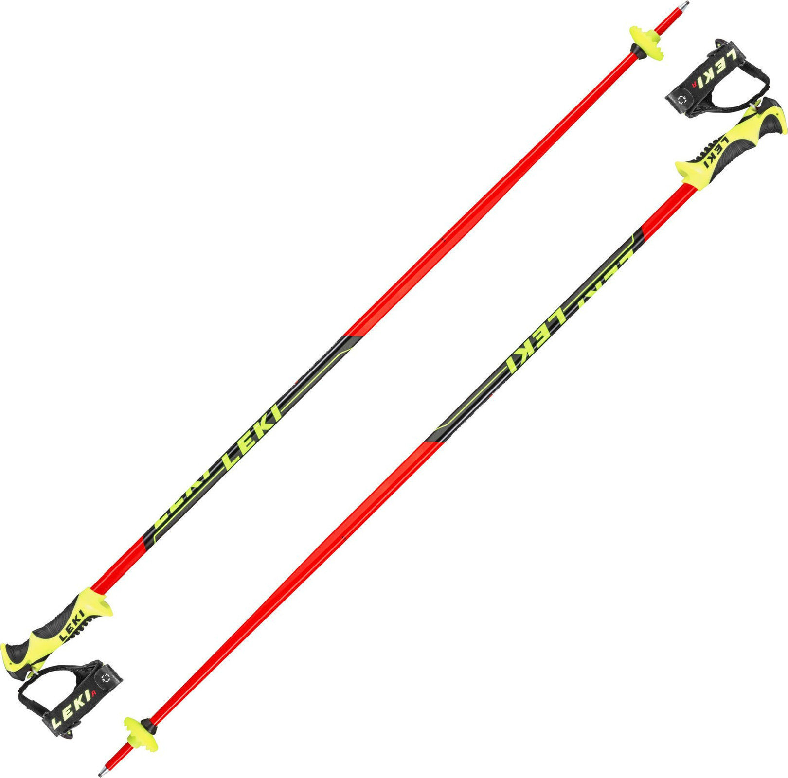 Bastões de esqui Leki Worldcup Lite SL Neonred/Black/White/Yellow 115 cm Bastões de esqui