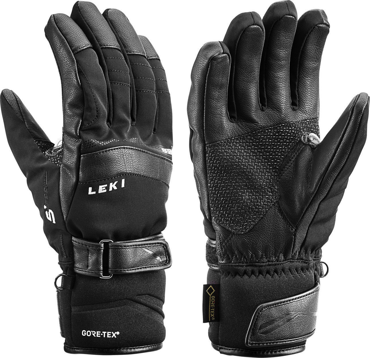 Ski-handschoenen Leki Performance S GTX Black 8,5 Ski-handschoenen