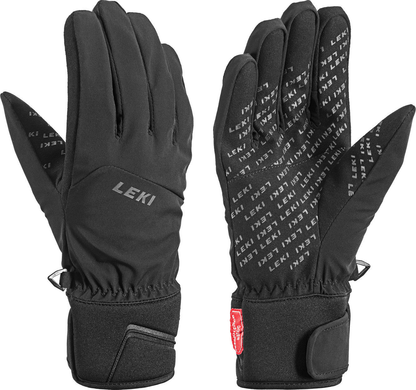 Ski Gloves Leki Trail Black 10,5