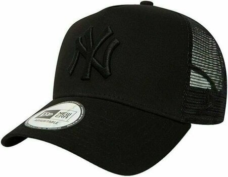 Baseballpet New York Yankees Clean Trucker Black/Black UNI Baseballpet - 1