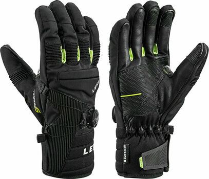 Ski Gloves Leki Progressive Tune S Boa MF Touch Black-Lime 11 - 1