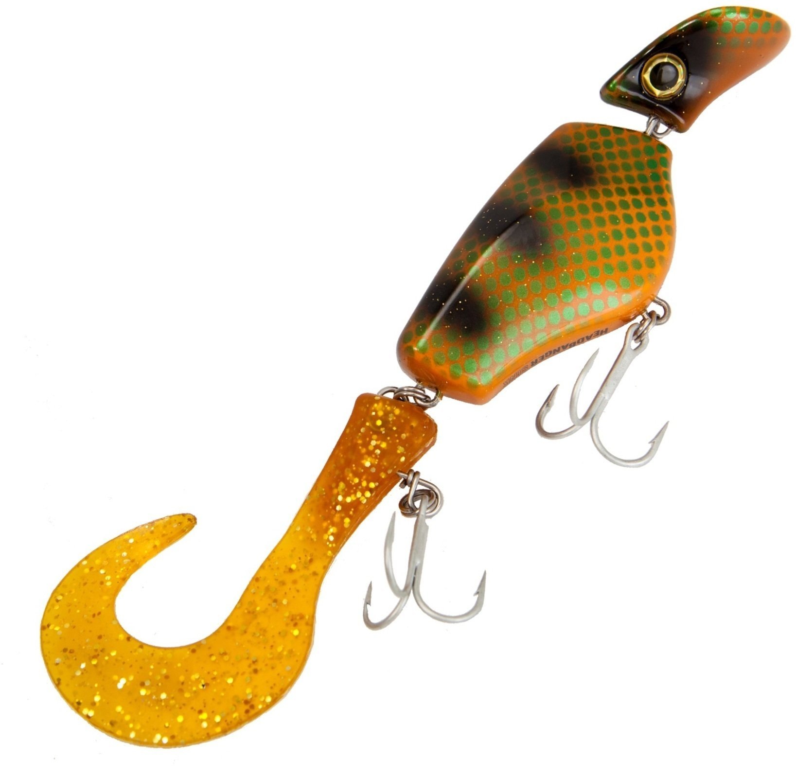 Wobler Headbanger Lures Tail Floating Rusty Perch 23 cm 48 g