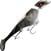 Fishing Wobbler Headbanger Lures Shad Suspending Black Metal 22 cm 74 g