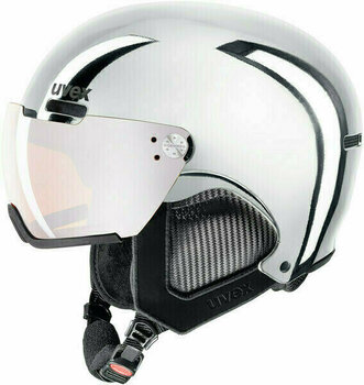 Lyžařská helma UVEX Hlmt 500 Visor Chrome LTD Silver 55-59 cm 18/19 - 1