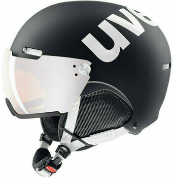 Lyžařská helma UVEX Hlmt 500 Visor Black/White Matt 55-59 cm Lyžařská helma - 1