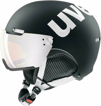 Lyžařská helma UVEX Hlmt 500 Visor Black/White Matt 59-62 cm Lyžařská helma - 1