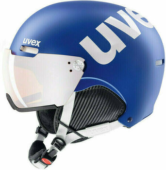 Ski Helmet UVEX Hlmt 500 Visor Cobalt/White Mat 55-59 cm Ski Helmet - 1