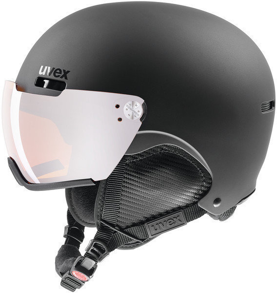 Lyžařská helma UVEX Hlmt 500 Visor Black Mat 55-59 cm 17/18