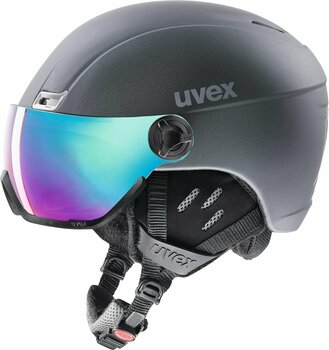 Ski Helmet UVEX Hlmt 400 Visor Style Titanium Mat 53-58 cm Ski Helmet - 1