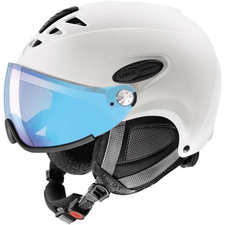 Ski Helmet UVEX Hlmt 300 Visor Vario White Mat 53-56 cm 17/18