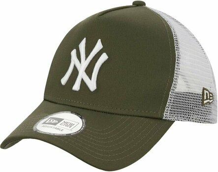 Kappe New York Yankees 9Forty MLB AF Trucker League Essential Olive Green/White UNI Kappe - 1