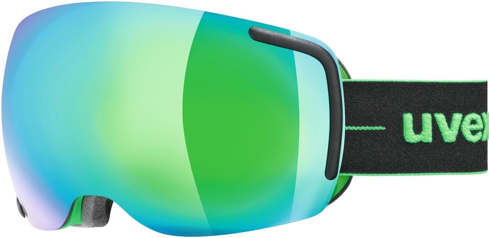 Óculos de esqui UVEX Big 40 FM Black-Green Mat/Mirror Green 17/18