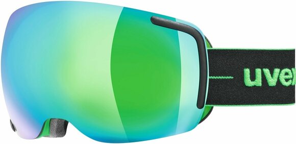 Óculos de esqui UVEX Big 40 FM Black-Green Mat/Mirror Green 17/18 - 1