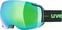 Lyžařské brýle UVEX Big 40 FM Black-Green Mat/Mirror Green 17/18
