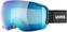 Óculos de esqui UVEX Big 40 FM Black-Blue Mat/Mirror Blue 17/18