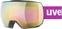 Skibriller UVEX Compact FM Black Mat/Mirror Pink 17/18