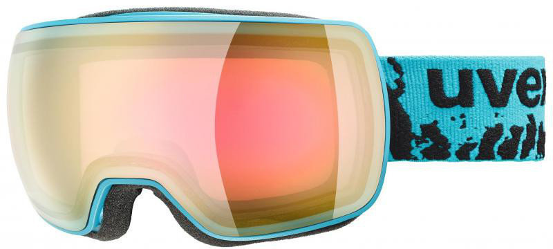 Ski Brillen UVEX Compact FM Matte Petrol/Mirror Pink Ski Brillen