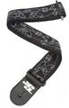 D'Addario 50JS05 Joe Satriani Silver Sketches Textile guitar strap (Like new)