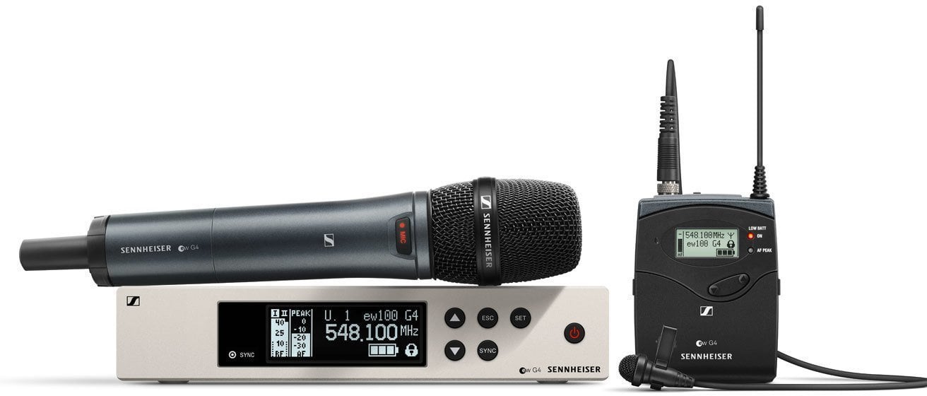 Set Microfoni Palmari Wireless Sennheiser ew 100 G4-ME2/835-S A1: 470-516 MHz
