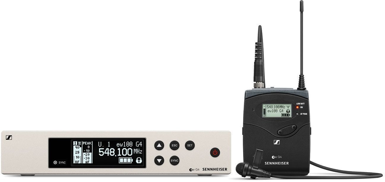 Bezdrôtový klopový set Sennheiser ew 100 G4-ME2 B: 626-668 MHz