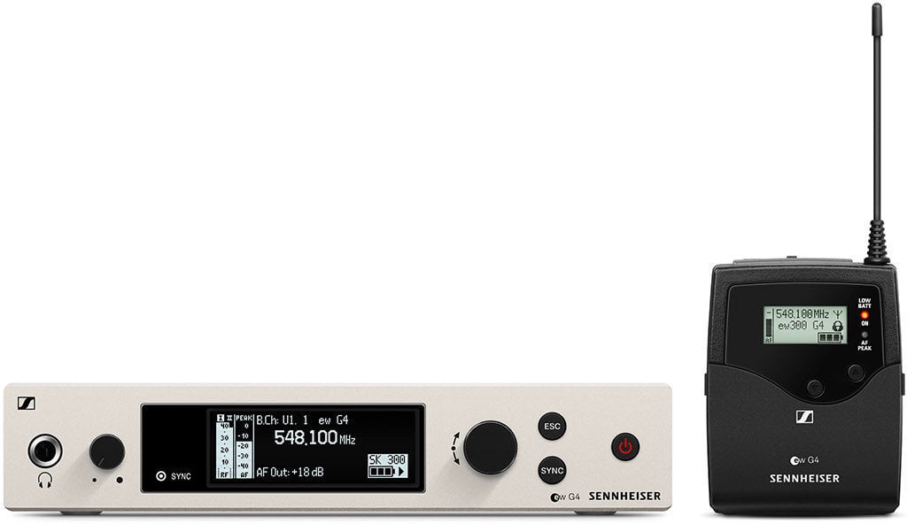 Ručný bezdrôtový systém, handheld Sennheiser ew 300 G4-BASE SK-RC AW+: 470-558 MHz
