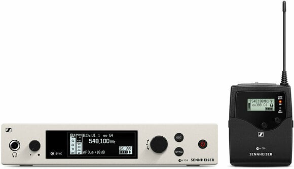 Trådløst håndholdt mikrofonsæt Sennheiser ew 300 G4-BASE SK-RC AW+: 470-558 MHz - 1