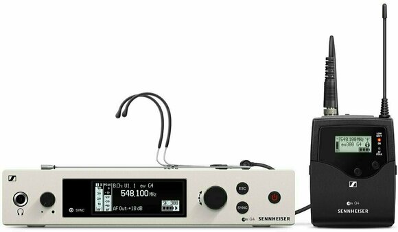 Système sans fil avec micro serre-tête Sennheiser ew 300 G4-HEADMIC1-RC AW+: 470-558 MHz - 1