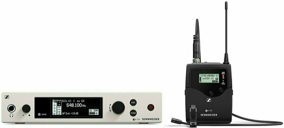 Set Microfoni Wireless Lavalier Sennheiser EW 500 G4-MKE2 AW+: 470-558 MHz - 1