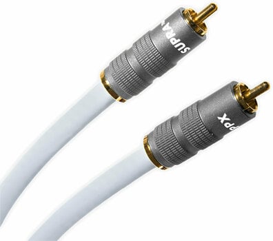Hi-Fi Koaxialkabel SUPRA Cables TRICO 1RCA-1RCA 1 m Weiß Hi-Fi Koaxialkabel - 1