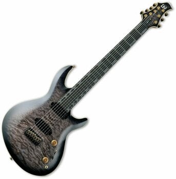 7-string Electric Guitar ESP LTD JR-7 QM FBSB Faded Blue Sunburst - 1
