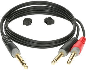 Audio kabel Klotz AY1-0100 Černá/Rovný - Rovný