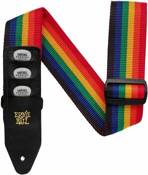 Tekstilni kitarski pas Ernie Ball Pickholder Strap - Rainbow - 1