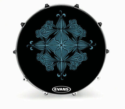 Cabeza de tambor resonante Evans INK22FBRBFLR Fabric - 1