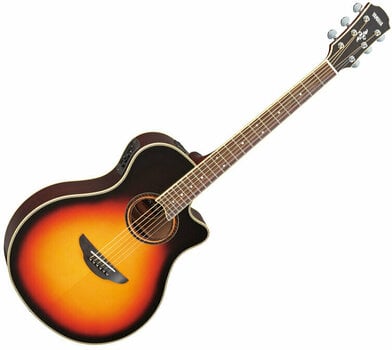 Guitare Jumbo acoustique-électrique Yamaha APX 700II VS Vintage Sunburst - 1